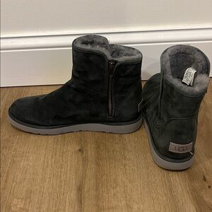 UGG Abree Mini Women’s Dark Gray Boots Size 10
